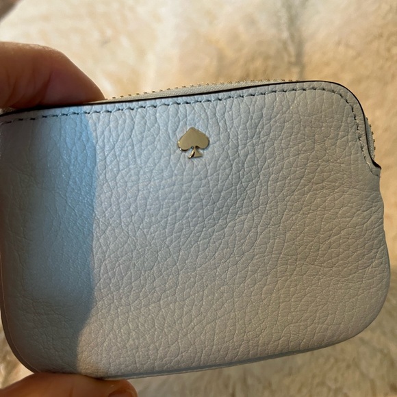 Kate Spade Light Blue Leather Coin Purse - Picture 2 of 6